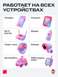 Сим карта МТС с безлимитным интернетом 400 руб/мес